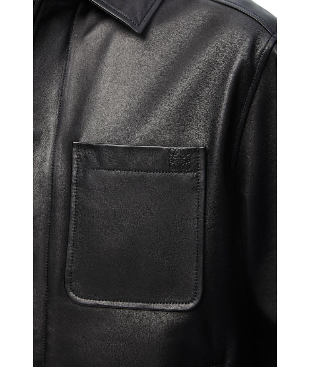 LOEWE Черная кожаная куртка, фото 2