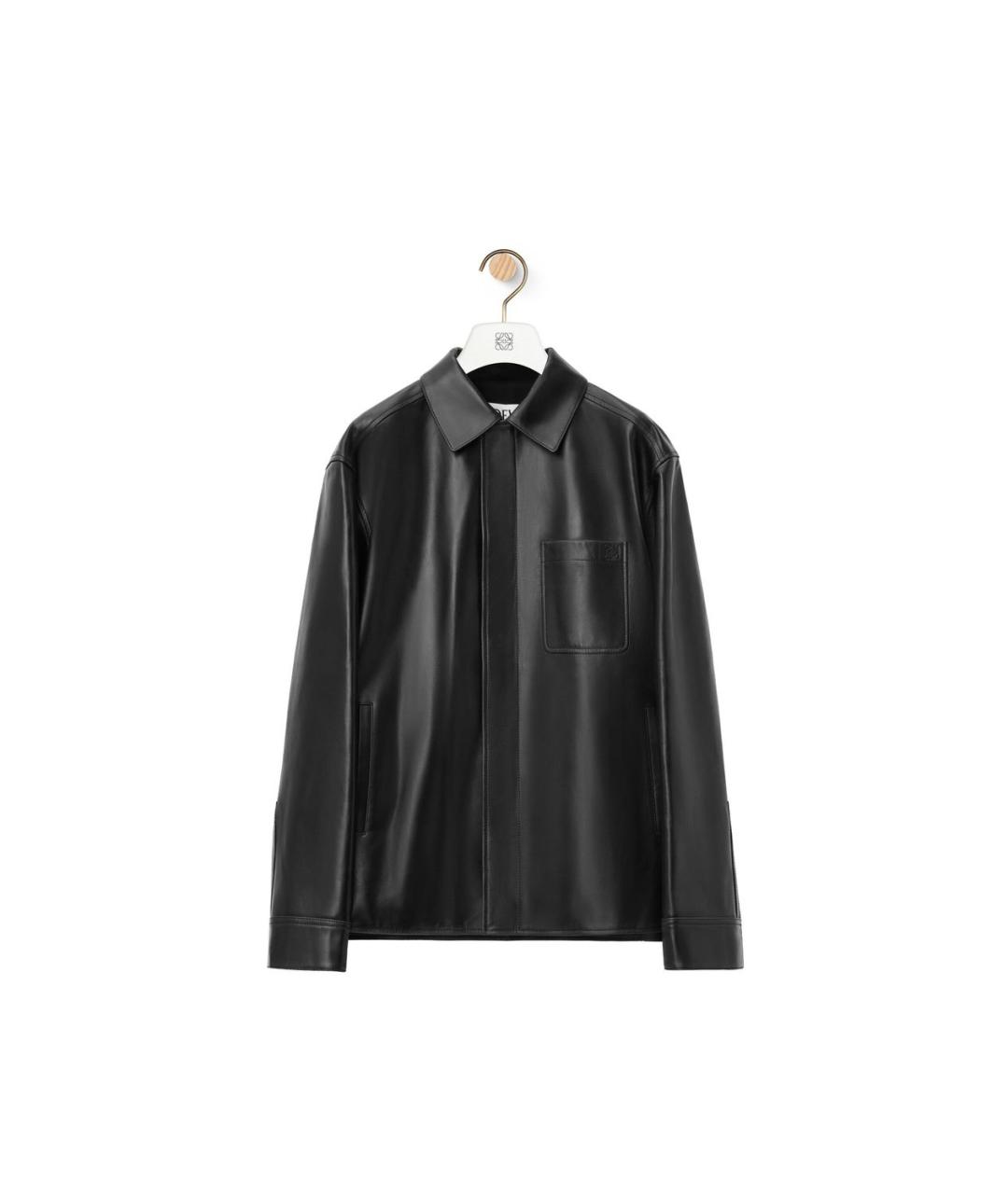 LOEWE Черная кожаная куртка, фото 6