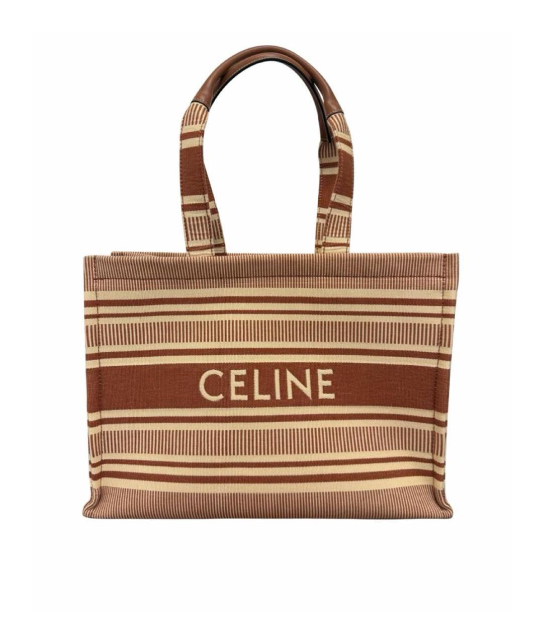 CELINE Оранжевая пляжная сумка, фото 3