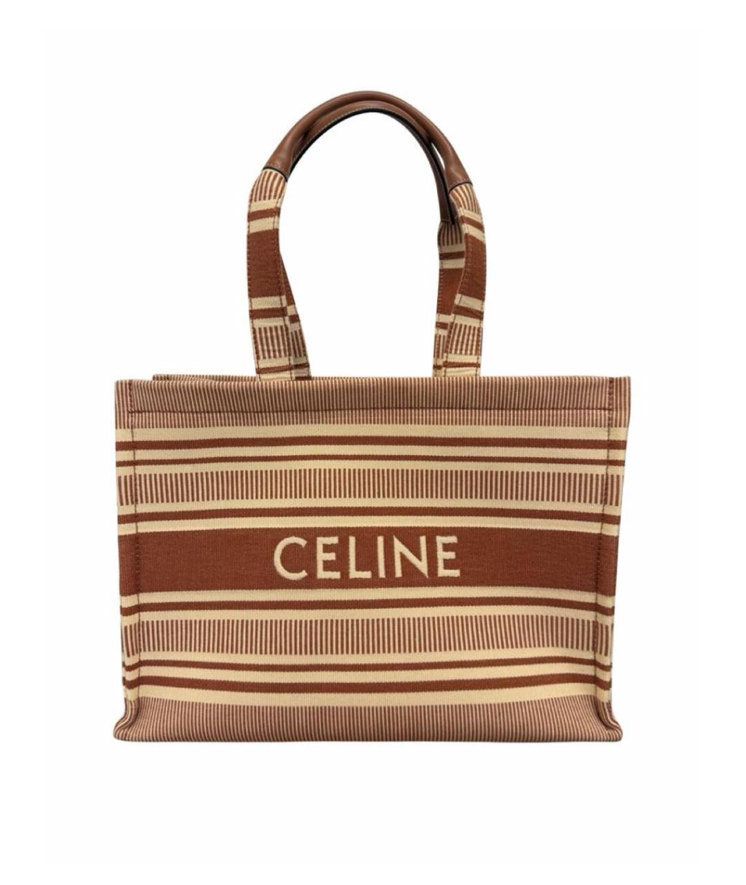 CELINE Оранжевая пляжная сумка, фото 7