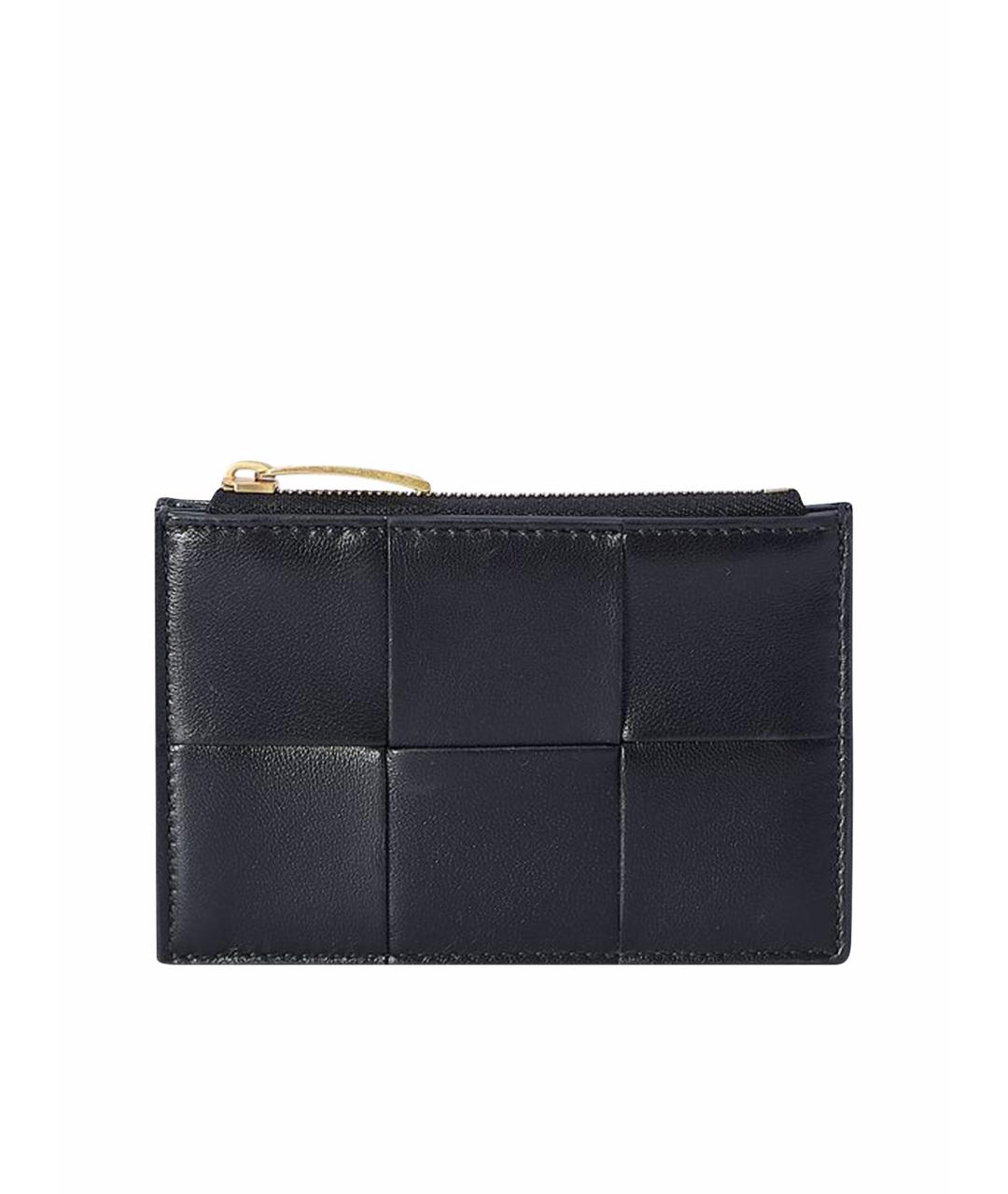 BOTTEGA VENETA Черный кожаный кардхолдер, фото 1