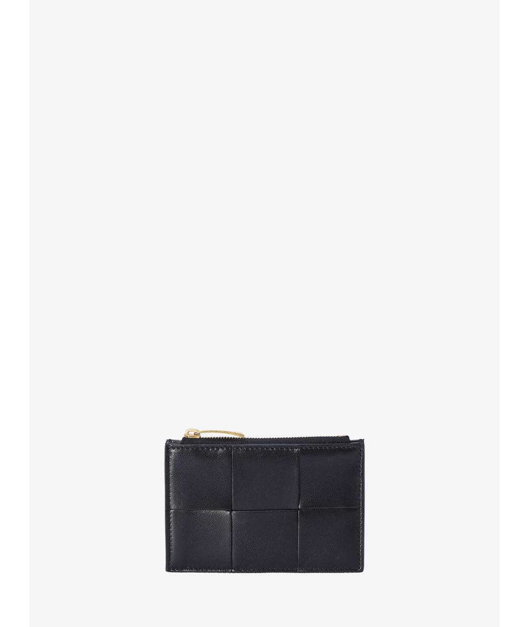 BOTTEGA VENETA Черный кожаный кардхолдер, фото 4