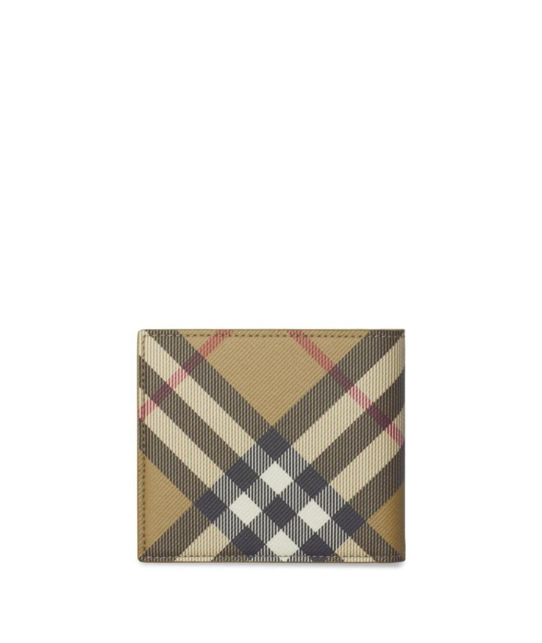 BURBERRY Бежевый кожаный кошелек, фото 2