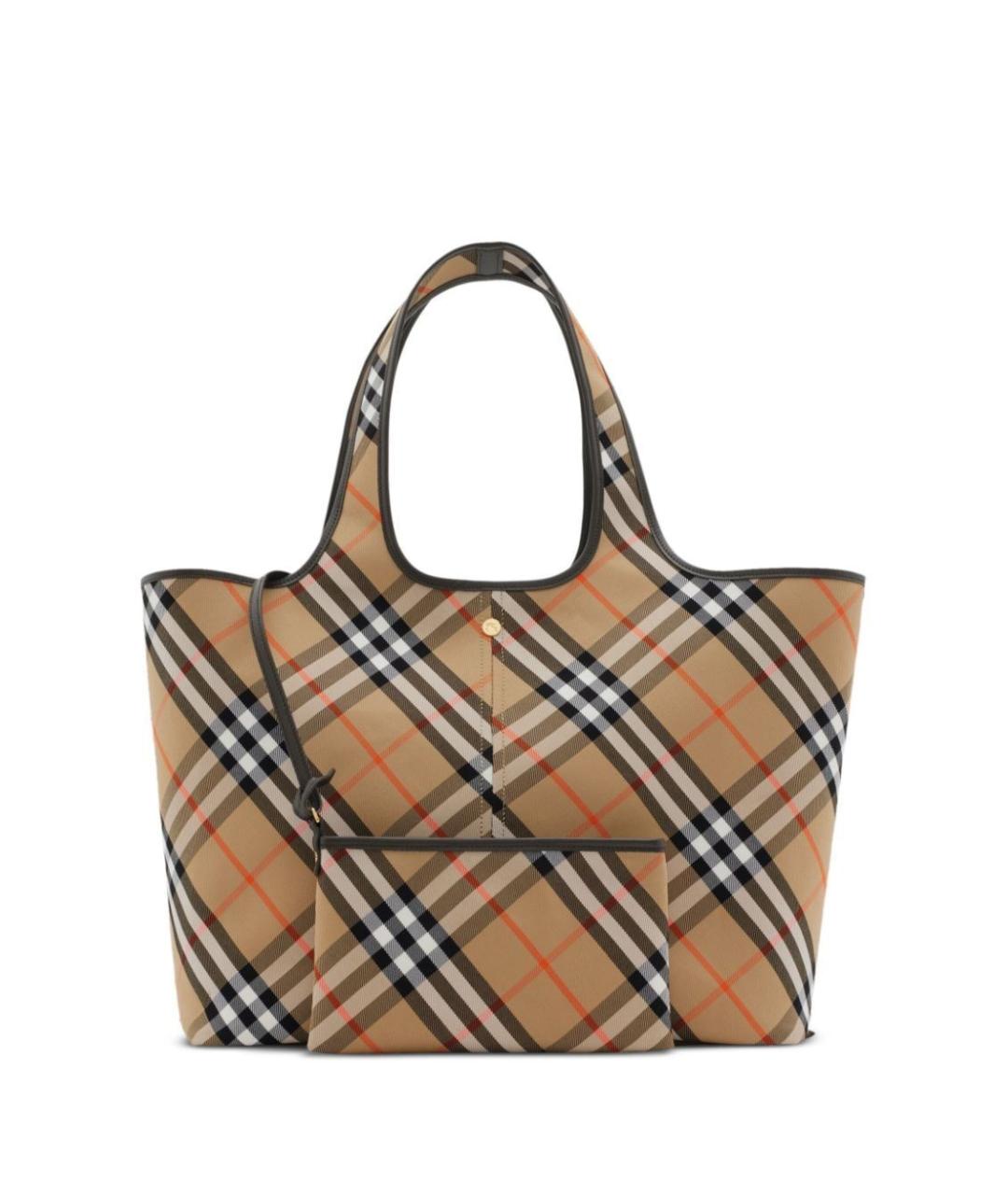 BURBERRY Мульти тканевая сумка тоут, фото 1