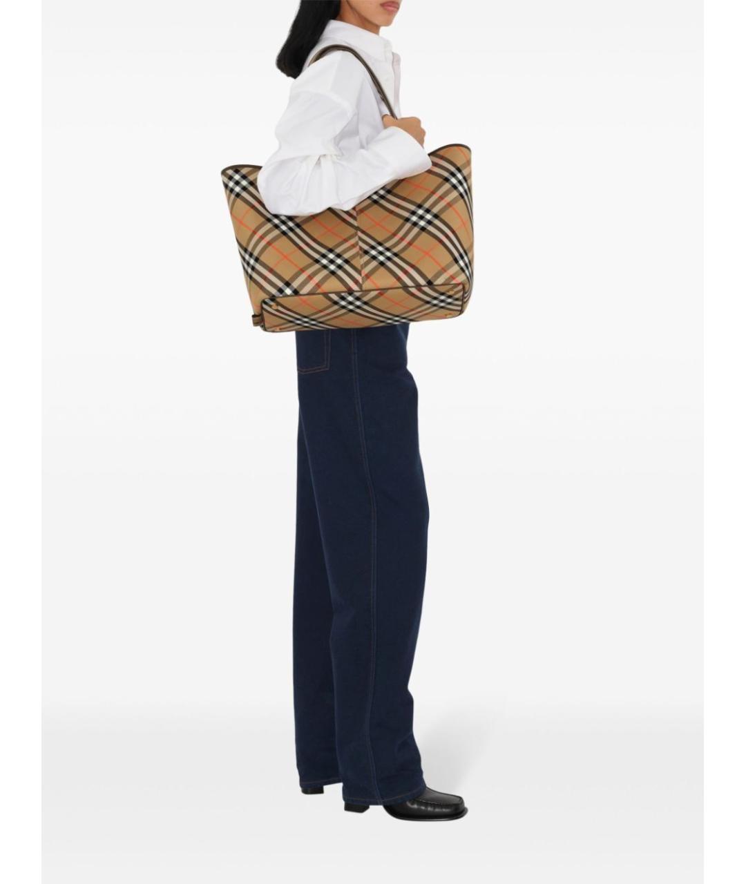 BURBERRY Мульти тканевая сумка тоут, фото 2