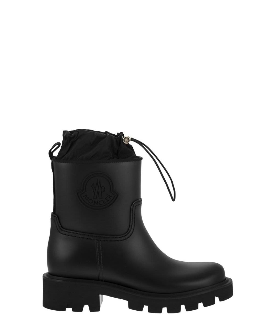 MONCLER Черные резиновые ботинки, фото 1