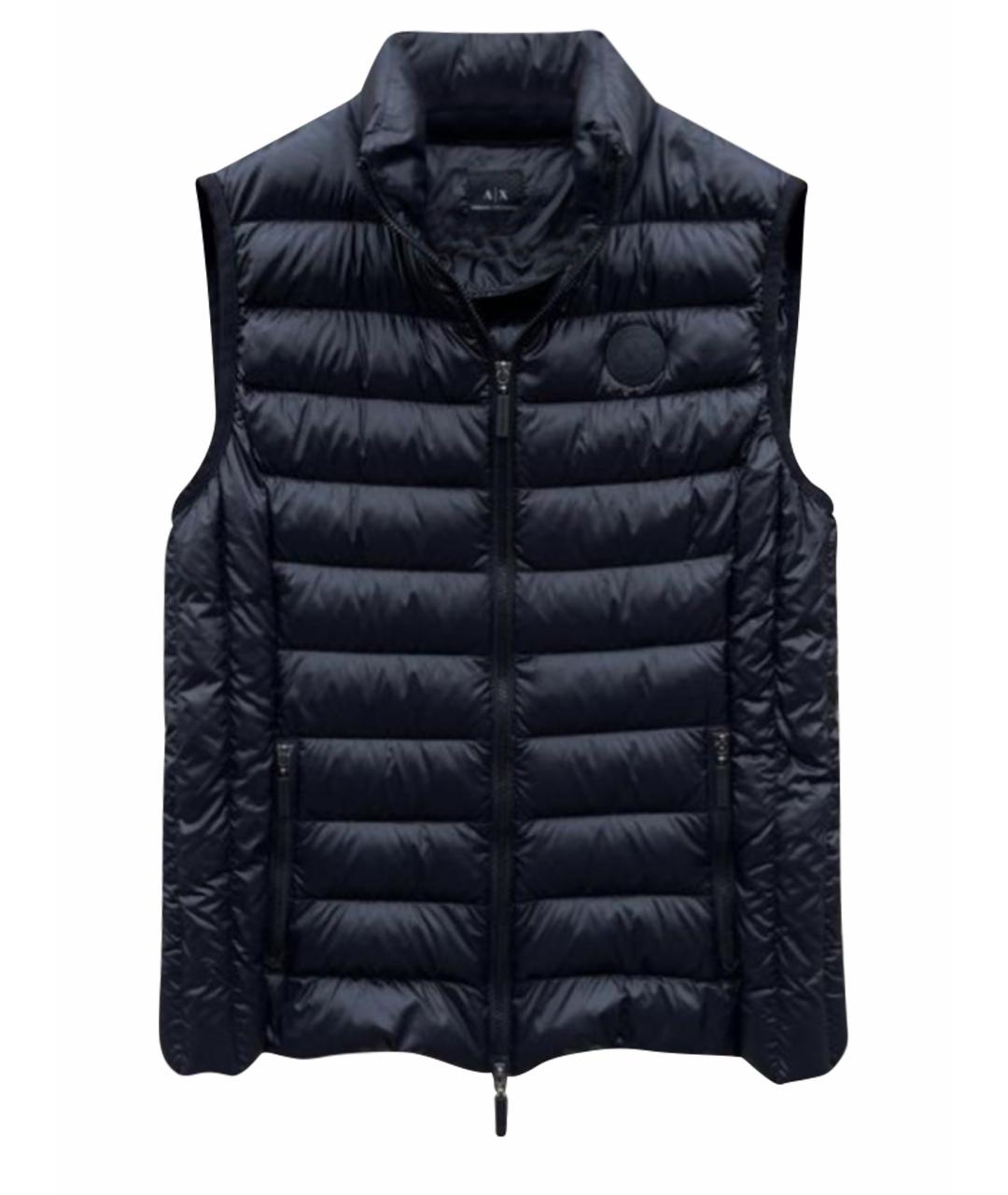 ARMANI EXCHANGE Черный полиэстеровый жилет, фото 1
