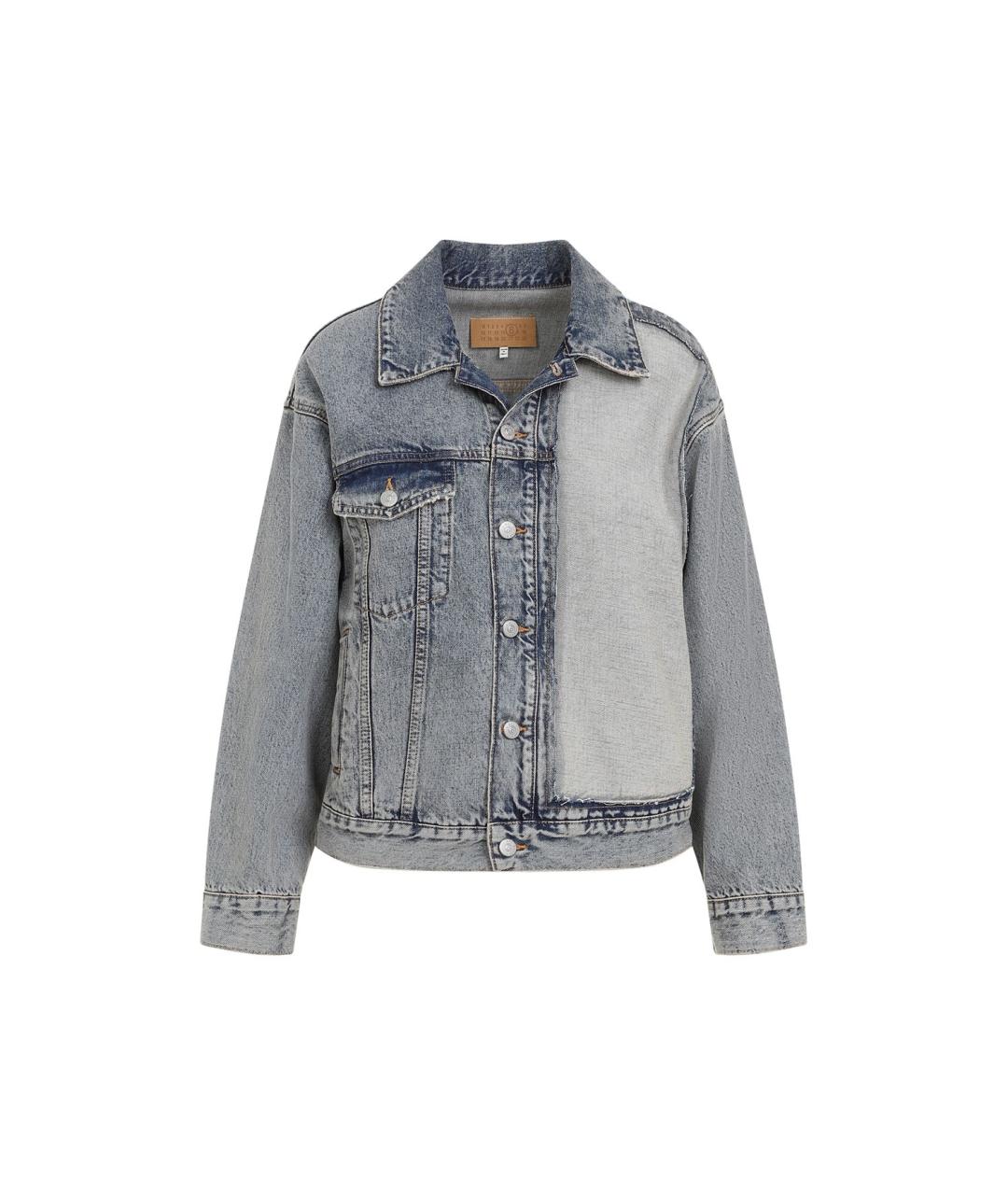 MM6 MAISON MARGIELA Голубая хлопковая куртка, фото 1
