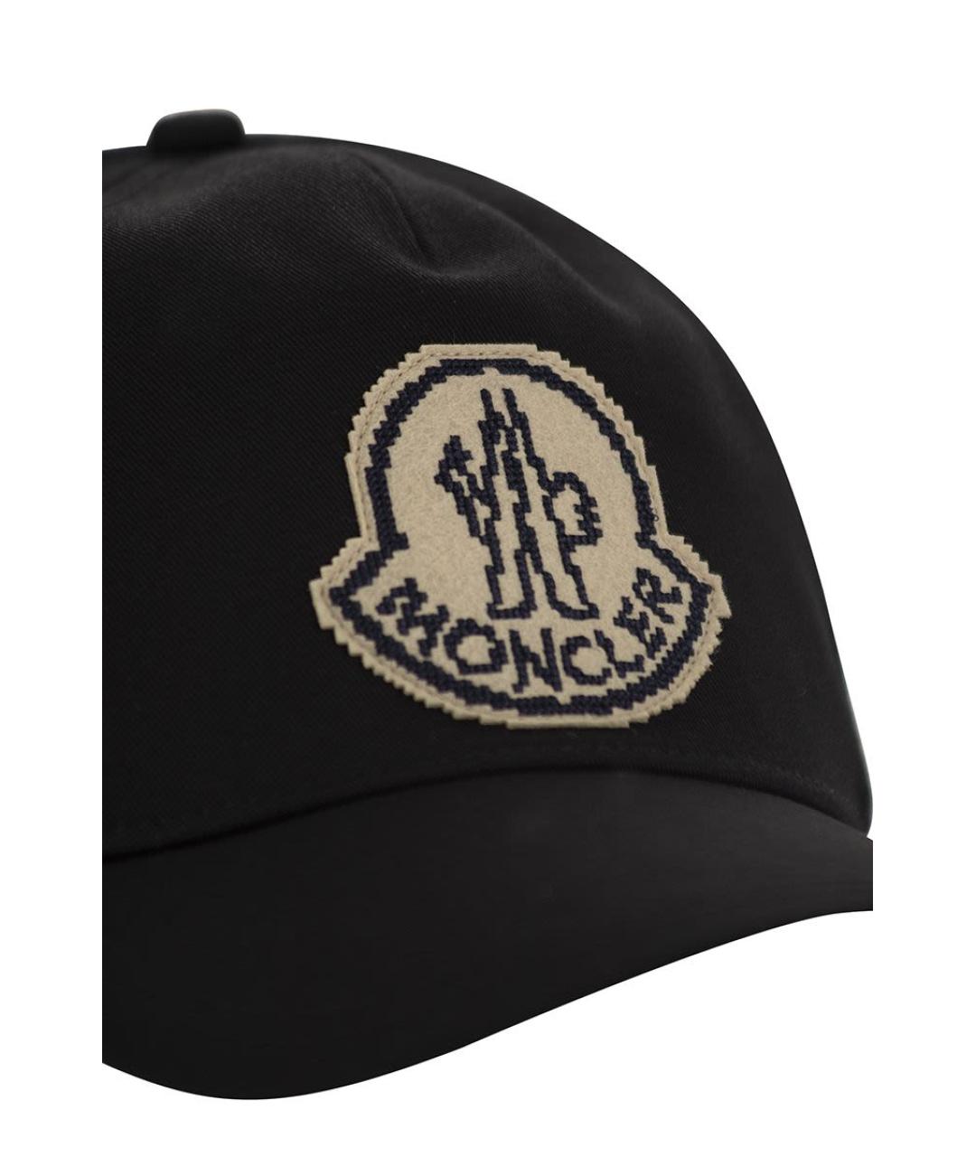 MONCLER Черная хлопковая кепка/бейсболка, фото 4