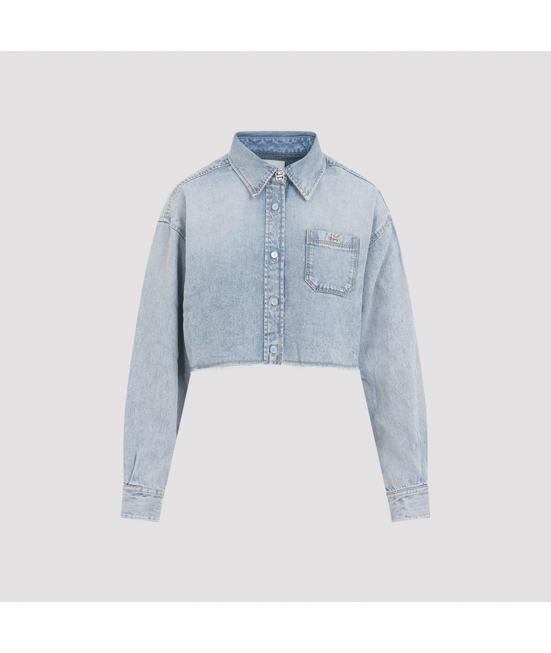 GIVENCHY Голубая хлопковая рубашка, фото 3