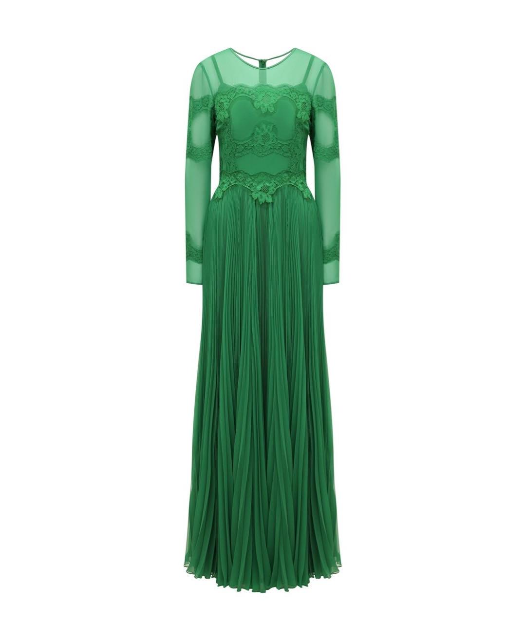 DOLCE&GABBANA Зеленые вечернее платье, фото 1