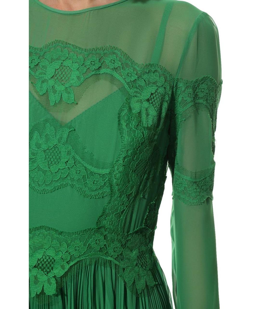 DOLCE&GABBANA Зеленые вечернее платье, фото 3