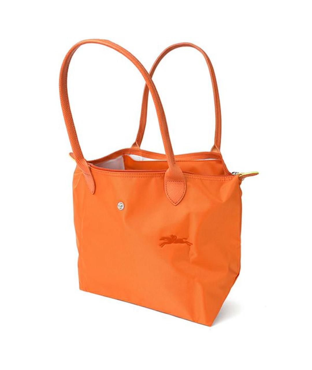 LONGCHAMP Оранжевая тканевая сумка тоут, фото 2