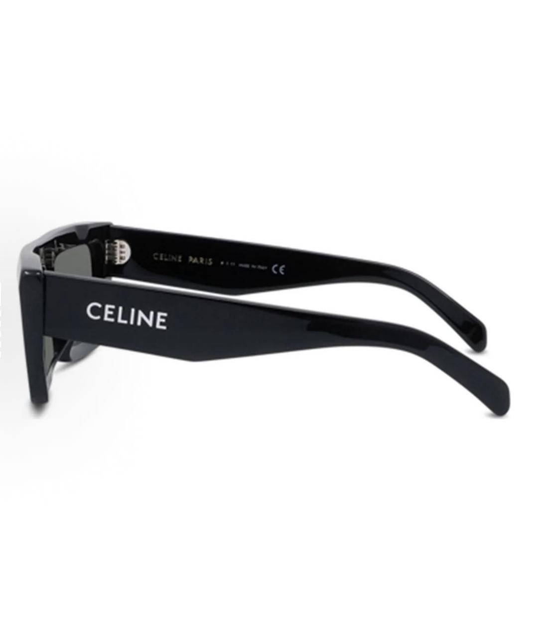 CELINE Черные пластиковые солнцезащитные очки, фото 3
