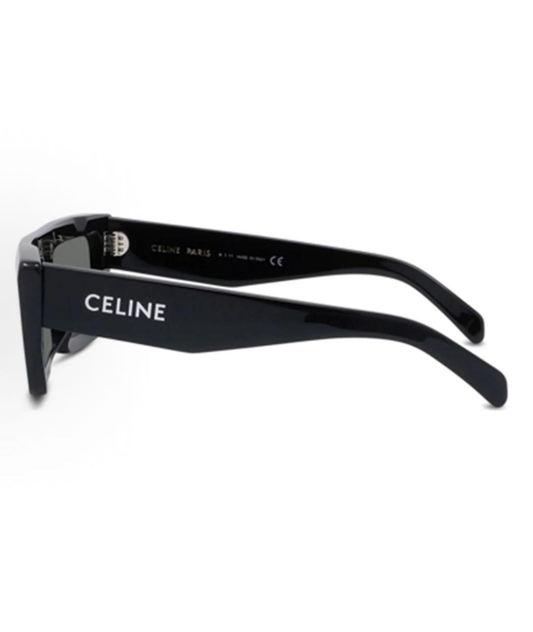 CELINE Черные пластиковые солнцезащитные очки, фото 3