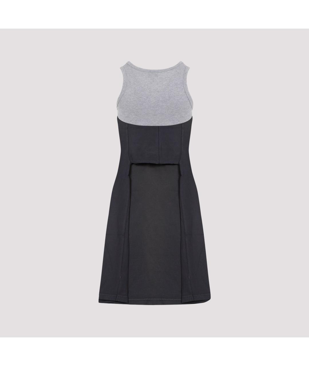 BALENCIAGA Черное хлопковое повседневное платье, фото 3