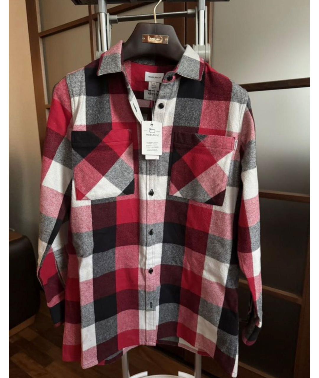 WOOLRICH Красная хлопковая кэжуал рубашка, фото 8