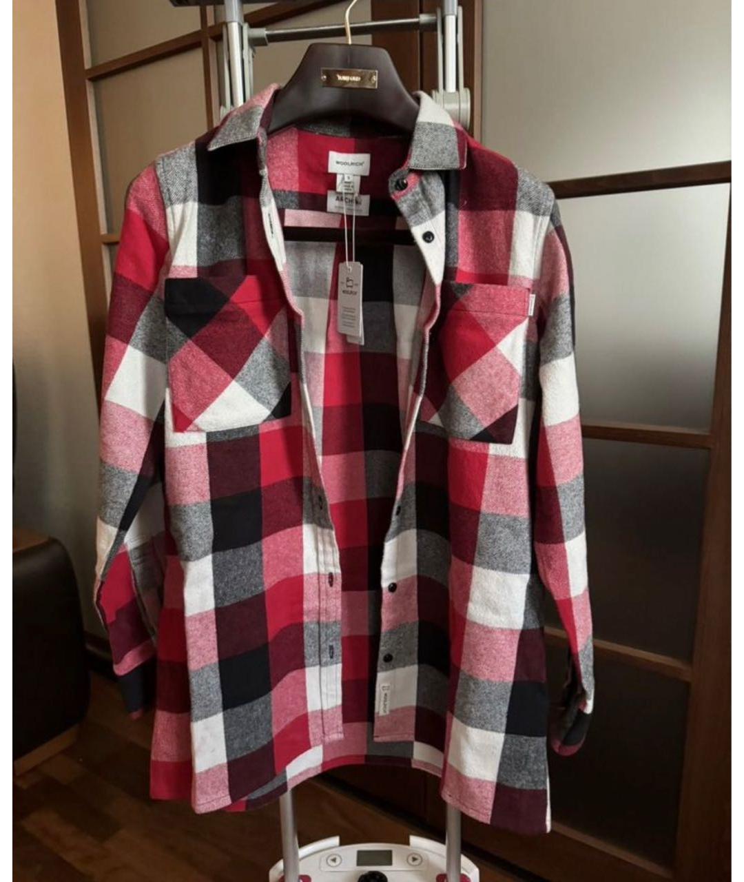 WOOLRICH Красная хлопковая кэжуал рубашка, фото 3