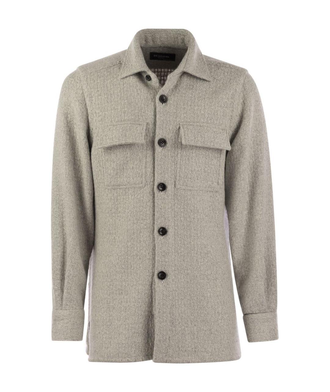 KITON Бежевая кашемировая кэжуал рубашка, фото 1