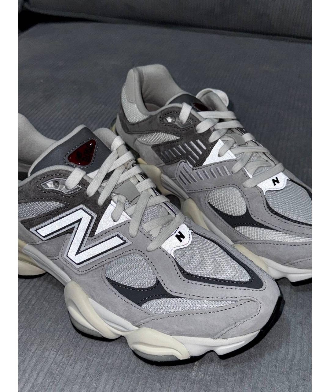 NEW BALANCE Серые замшевые низкие кроссовки / кеды, фото 9