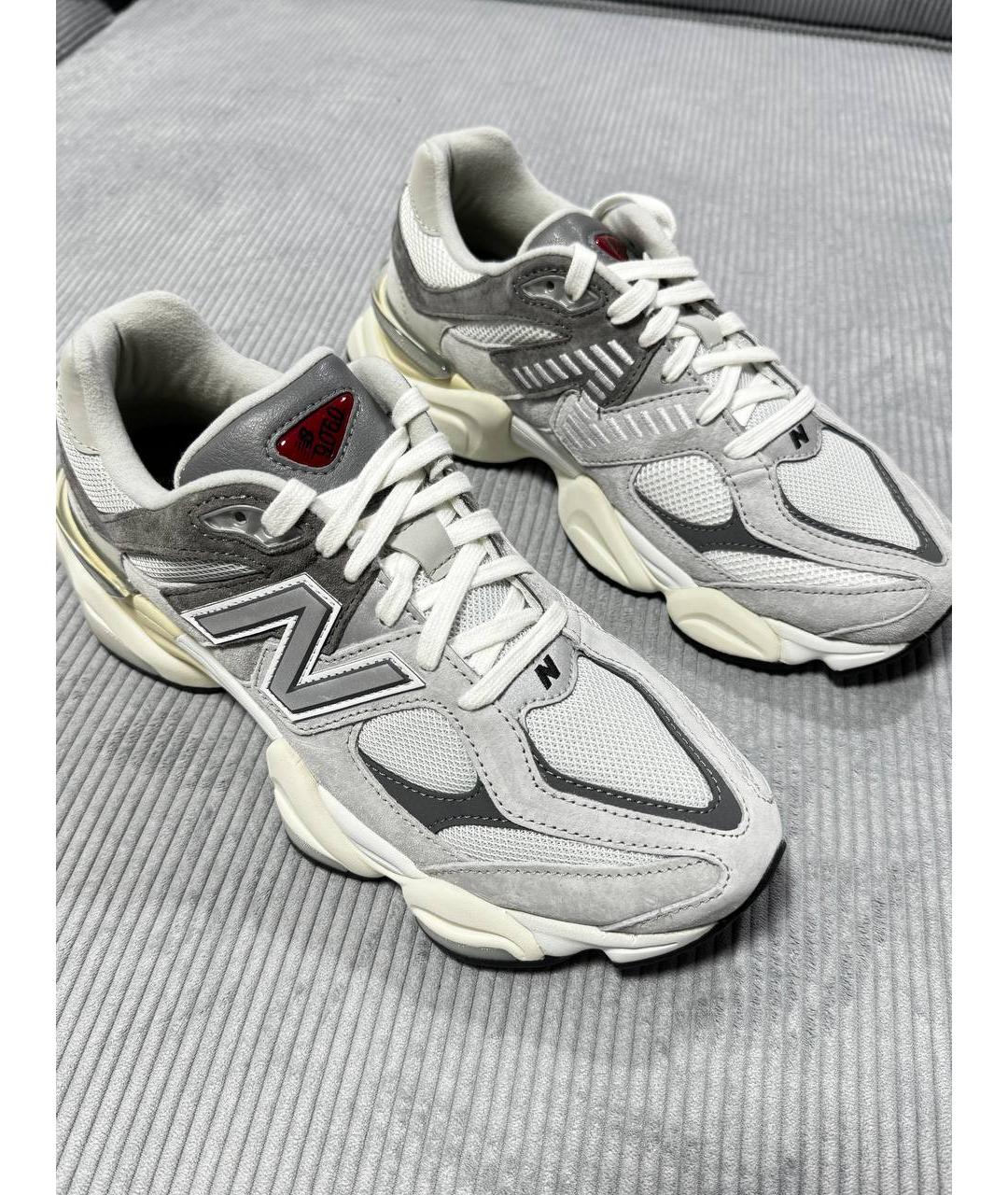 NEW BALANCE Серые замшевые низкие кроссовки / кеды, фото 8