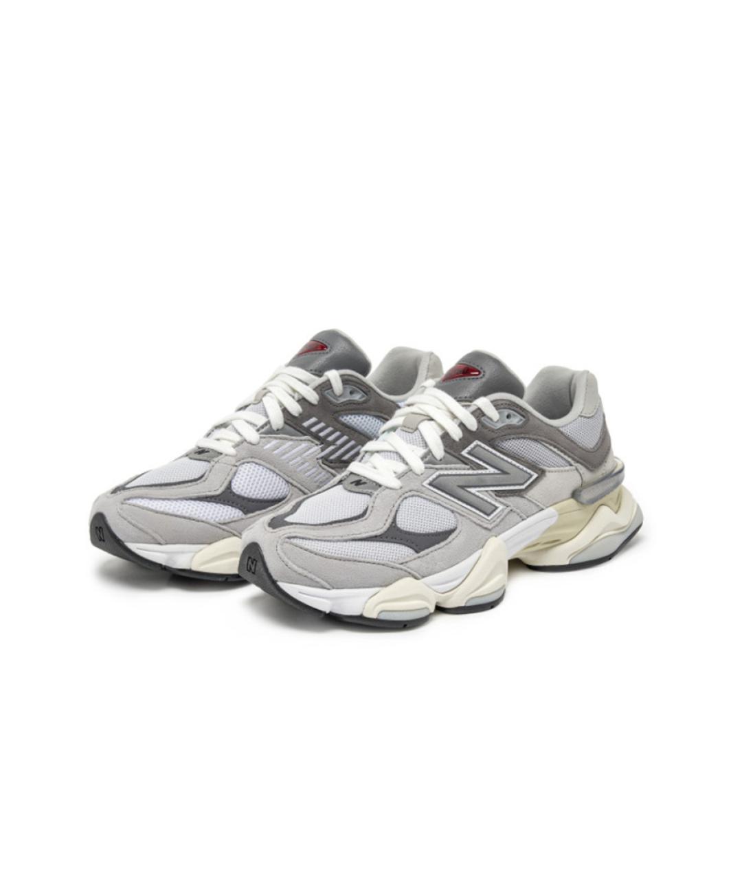 NEW BALANCE Серые замшевые низкие кроссовки / кеды, фото 3