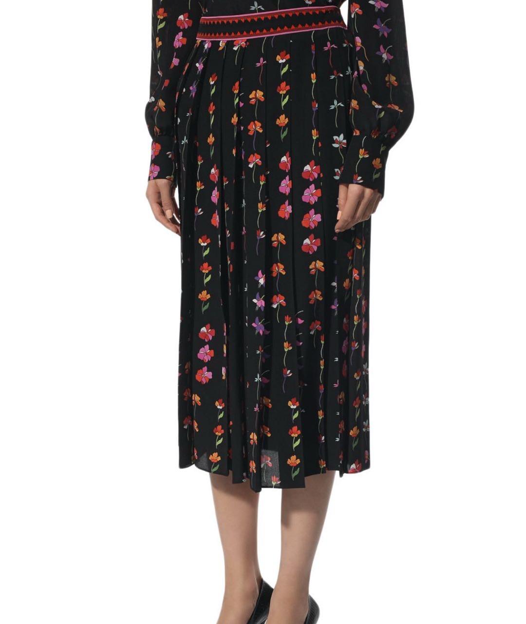 VALENTINO Черная юбка миди, фото 2