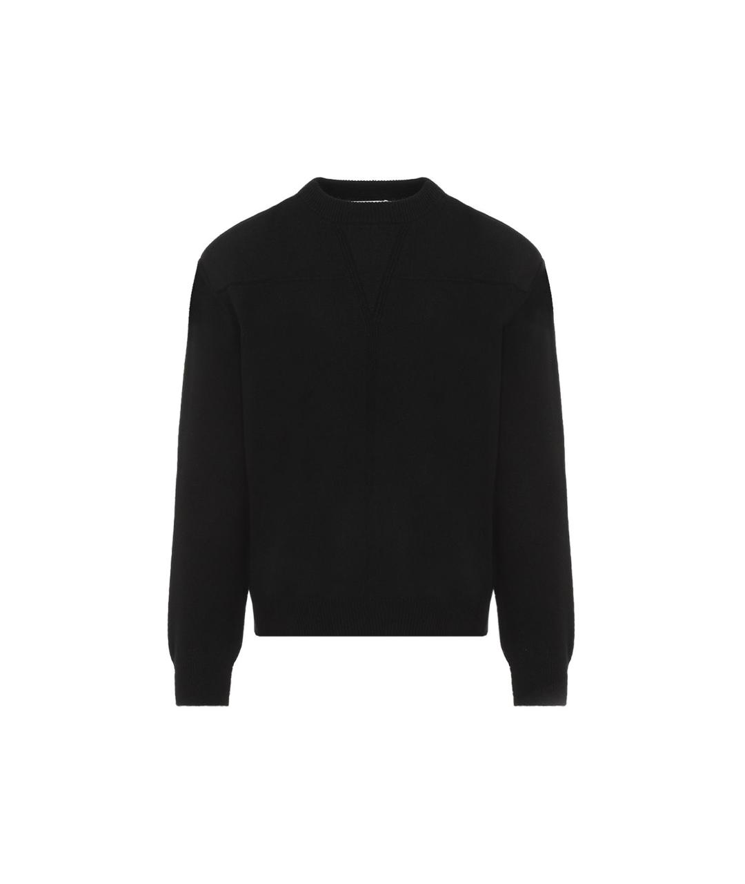 JIL SANDER Черный шерстяной джемпер / свитер, фото 1