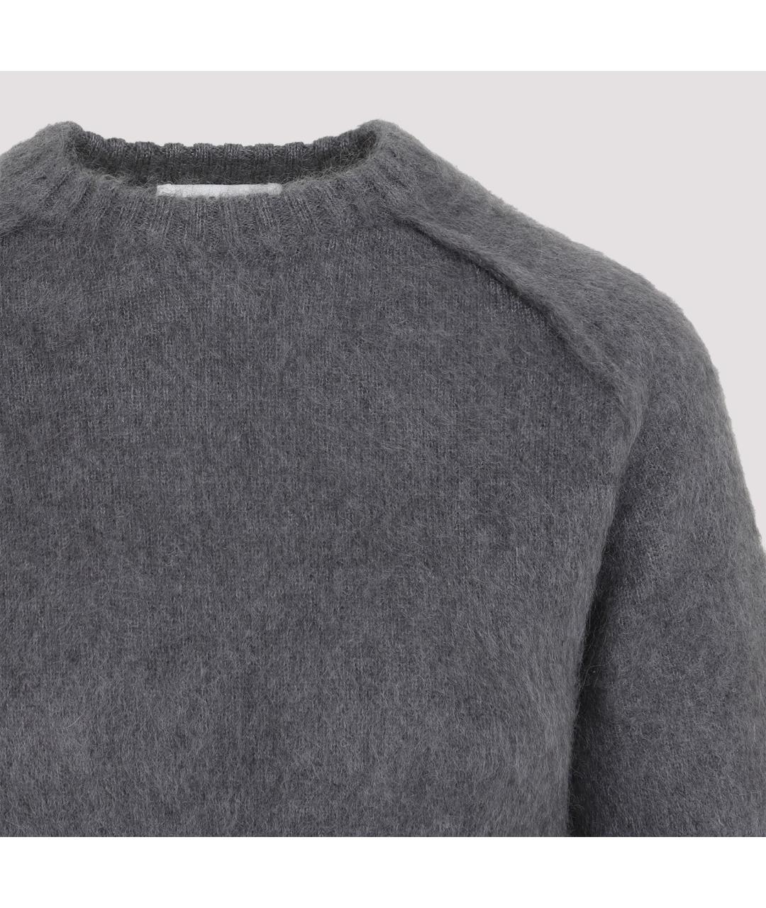 JIL SANDER Серый шерстяной джемпер / свитер, фото 4