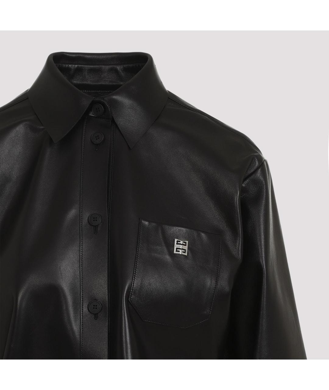 GIVENCHY Черная кожаная куртка, фото 4