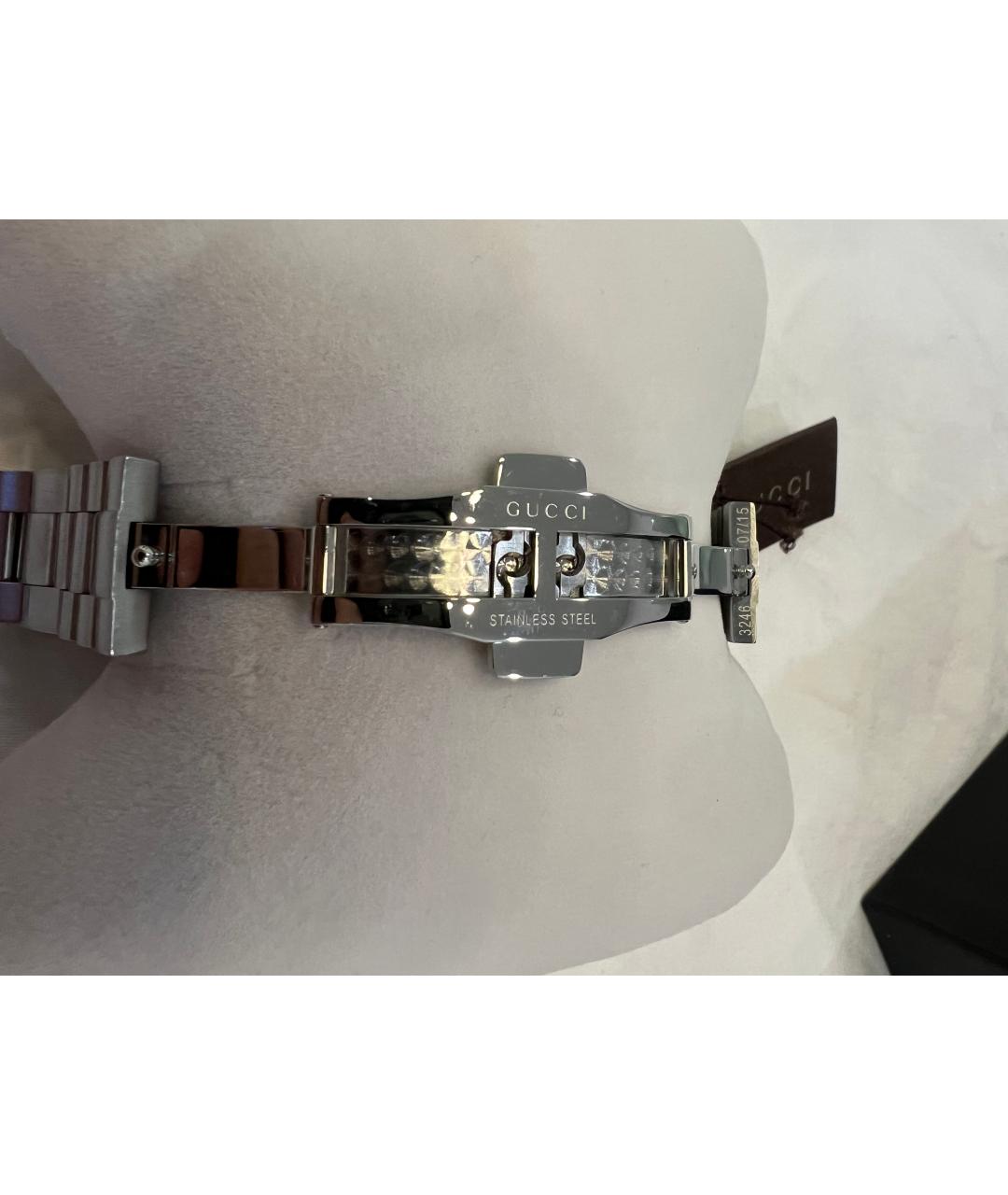 GUCCI Серебряные стальные часы, фото 3