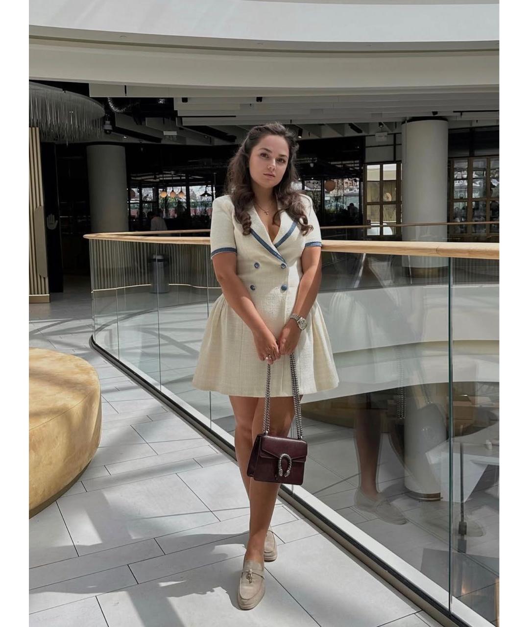 GUCCI Бордовая кожаная сумка через плечо, фото 6