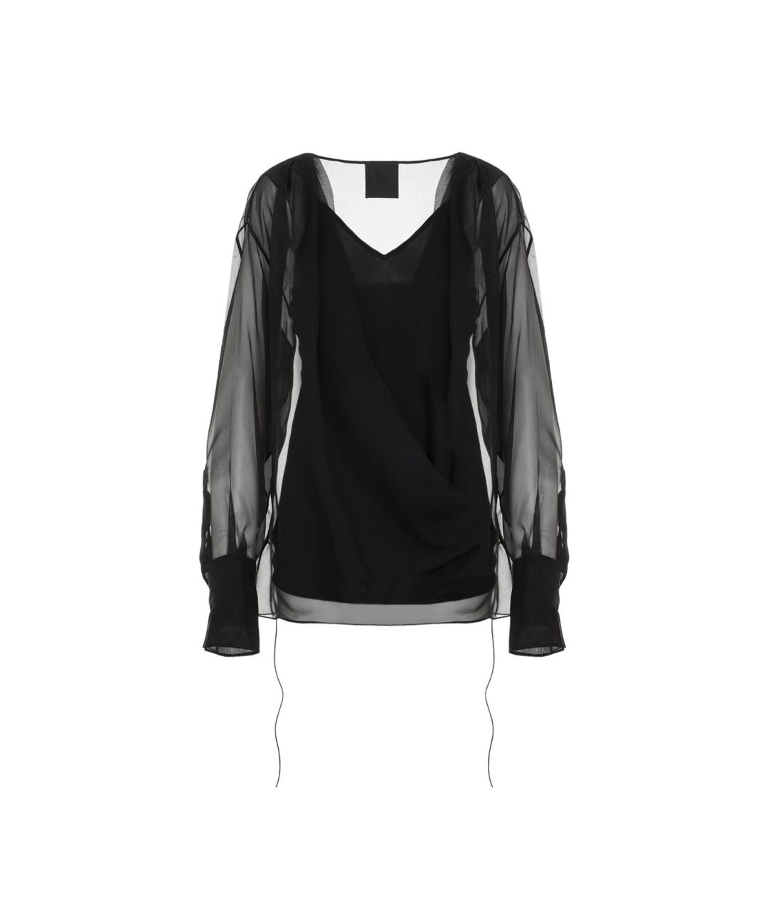 GIVENCHY Черная шелковая рубашка, фото 1