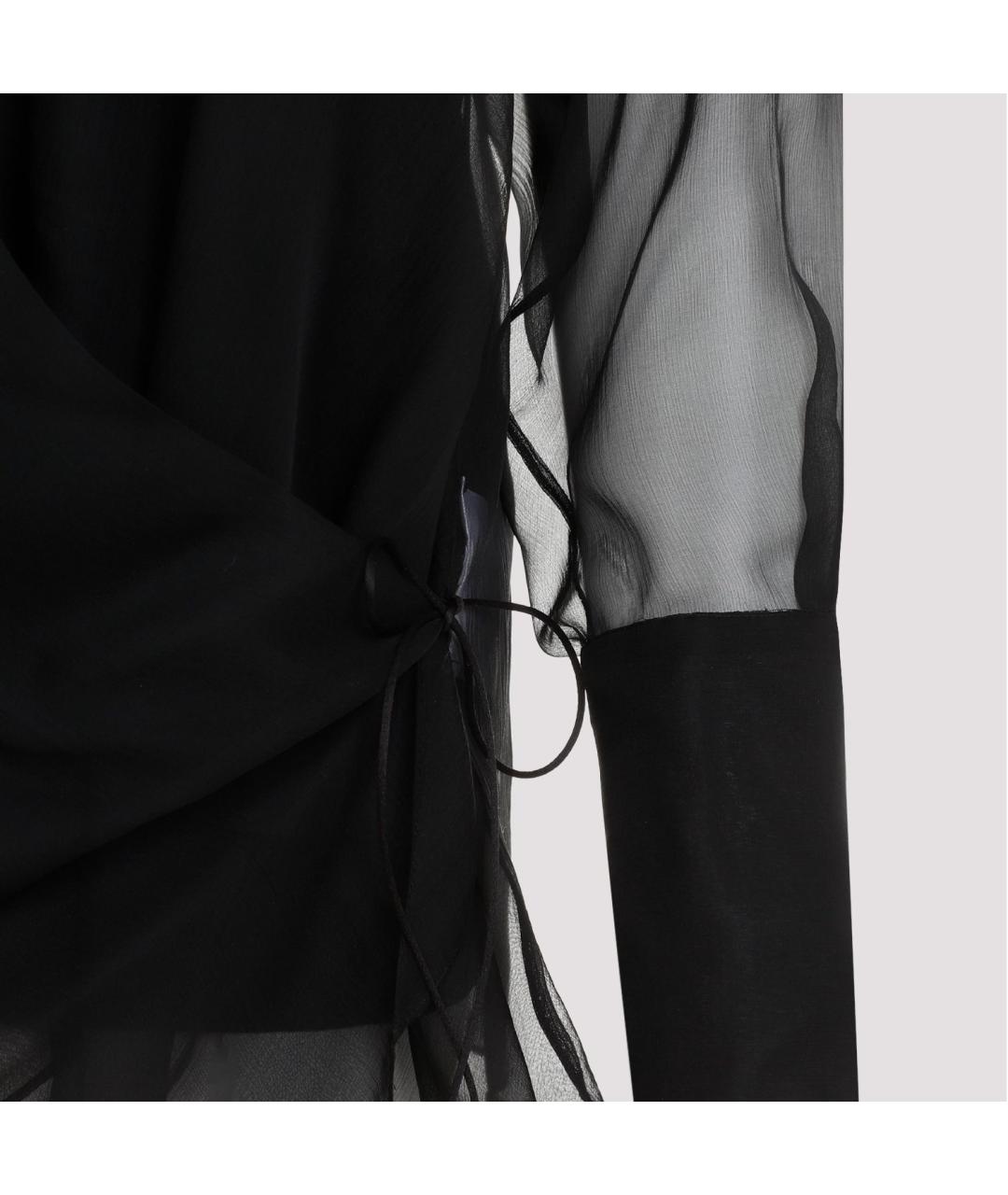GIVENCHY Черная шелковая рубашка, фото 4