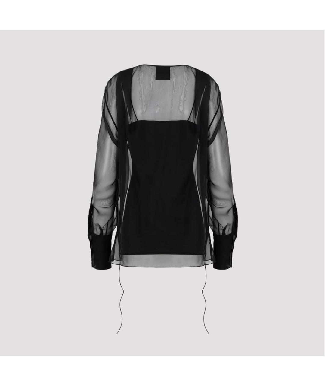 GIVENCHY Черная шелковая рубашка, фото 3