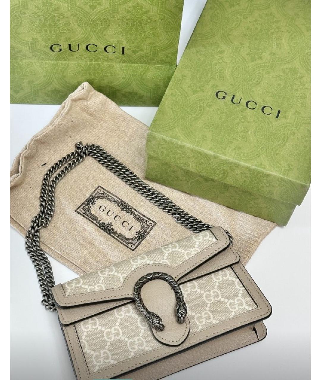 GUCCI Бежевая сумка через плечо, фото 5
