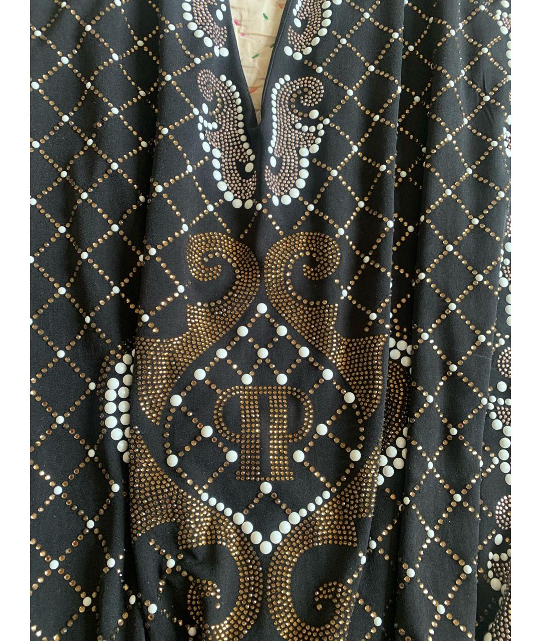 PHILIPP PLEIN Черная полиэстеровая блузы, фото 2