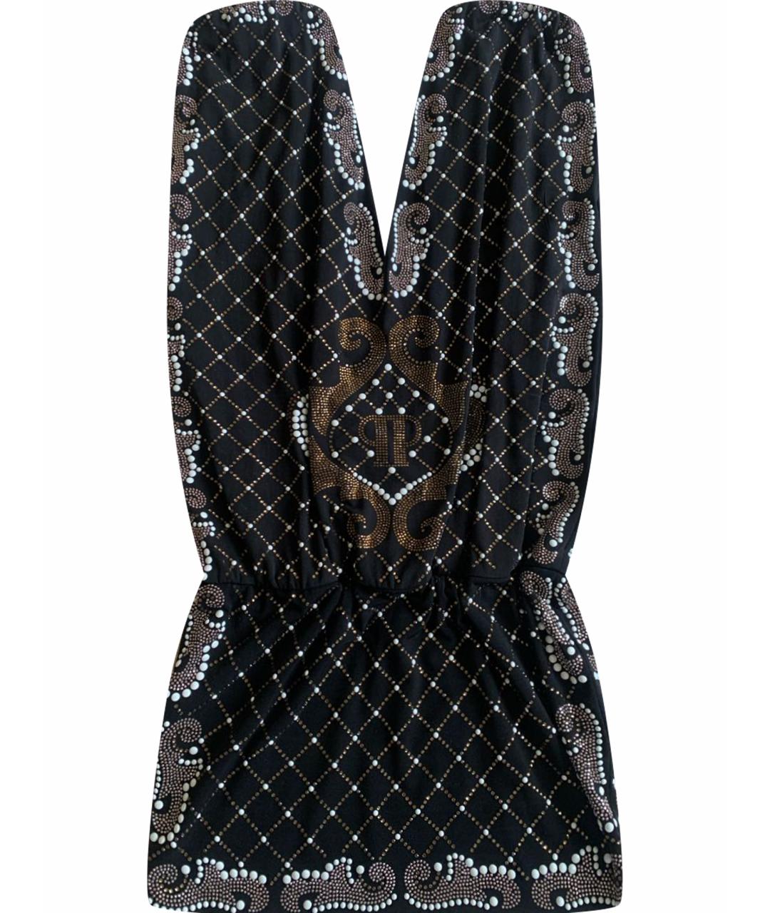 PHILIPP PLEIN Черная полиэстеровая блузы, фото 1