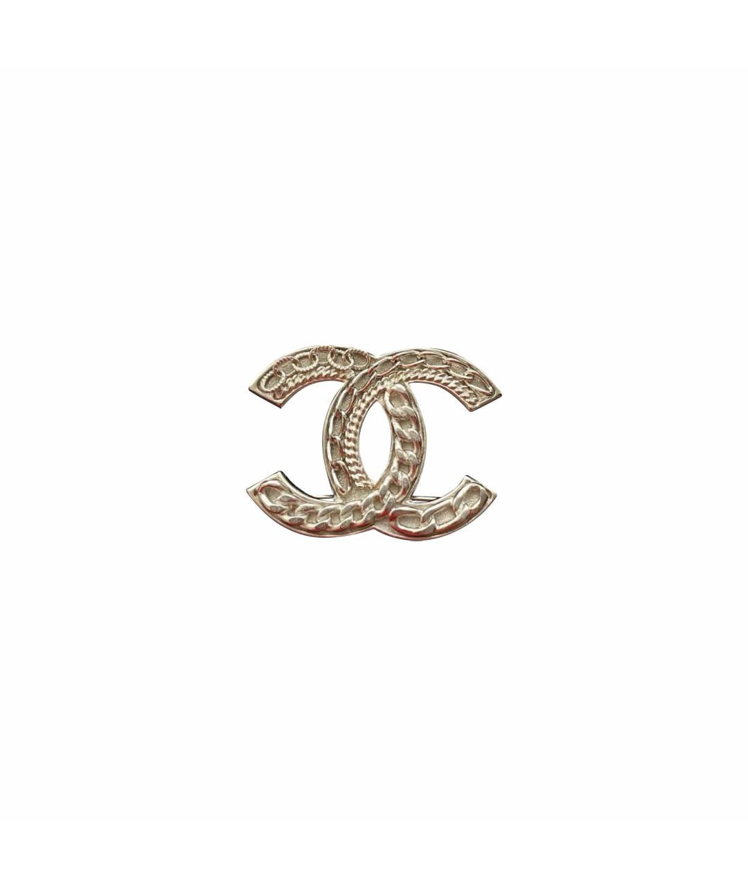CHANEL Серебряная металлическая булавка / брошь, фото 1