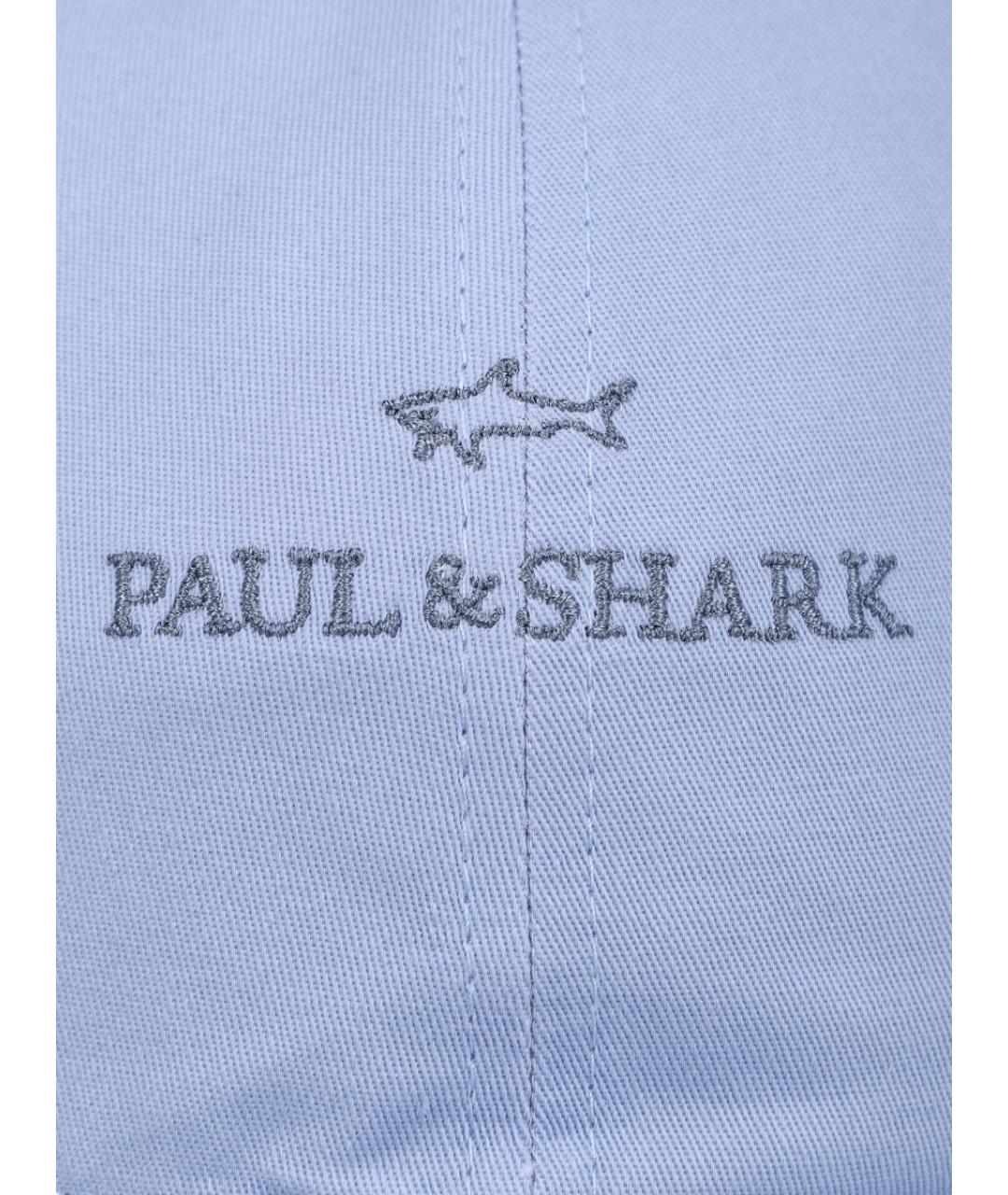 PAUL & SHARK Голубая хлопковая кепка/бейсболка, фото 3