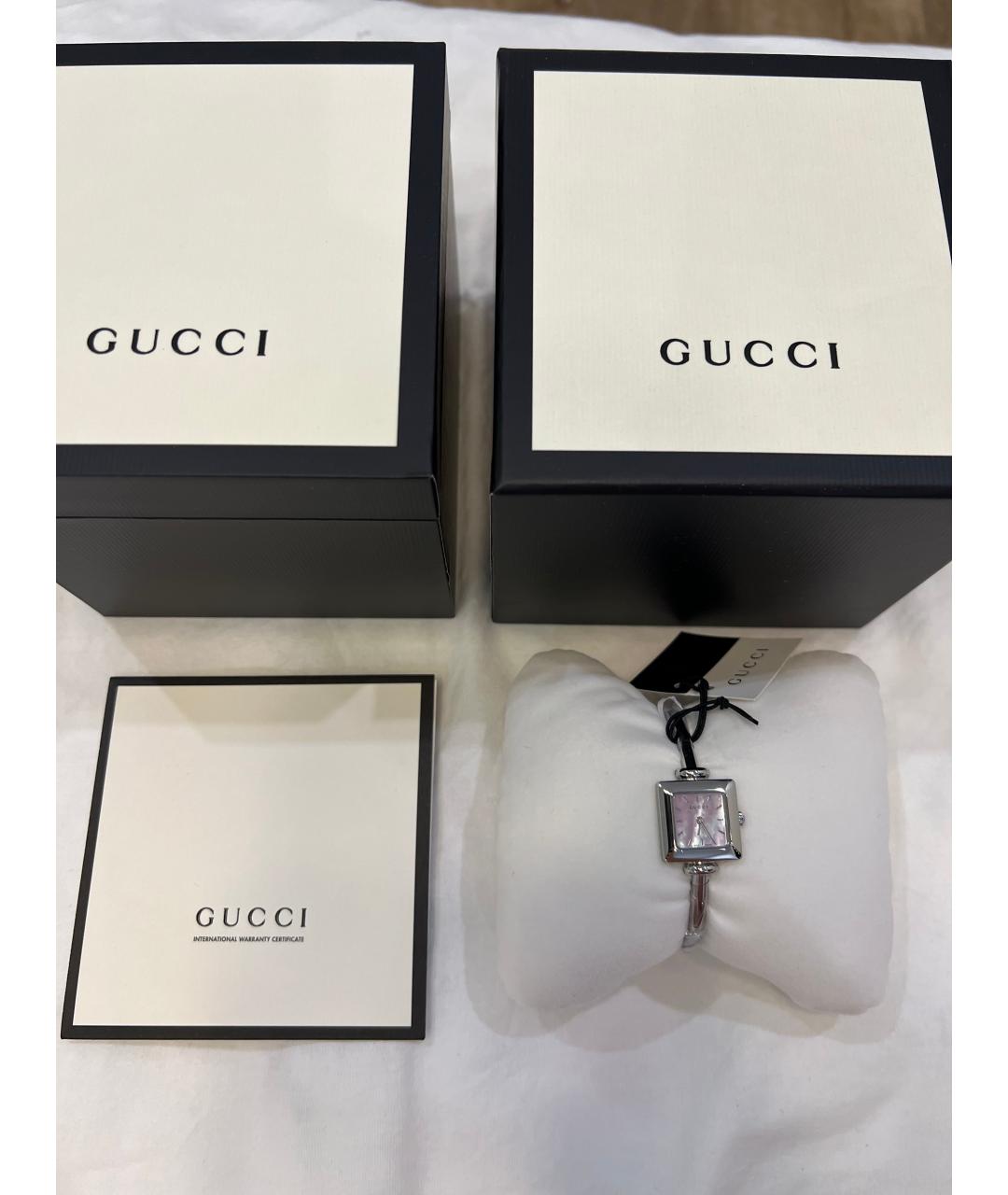 GUCCI Серые стальные часы, фото 5