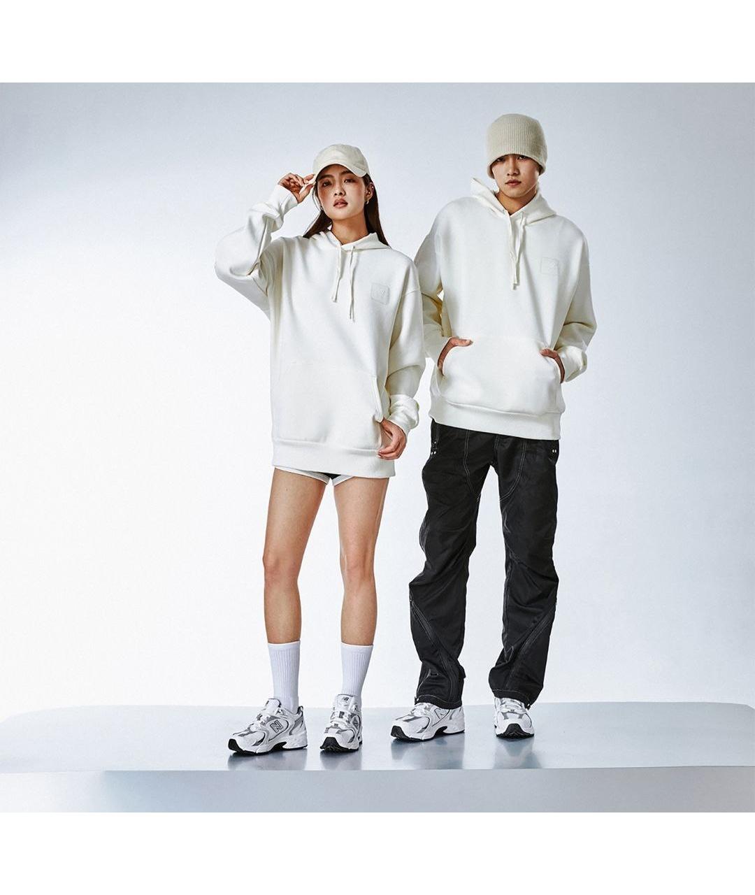 NEW BALANCE Белые неопреновые низкие кроссовки / кеды, фото 5