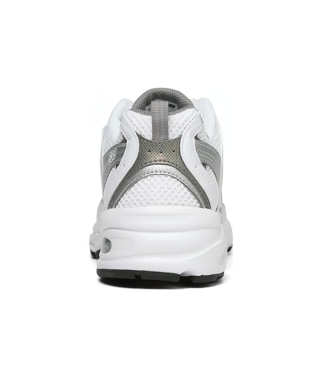 NEW BALANCE Белые неопреновые низкие кроссовки / кеды, фото 4