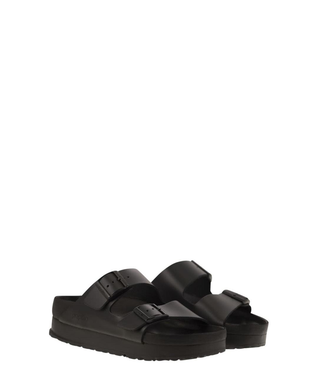 BIRKENSTOCK Черные кожаные сандалии, фото 4