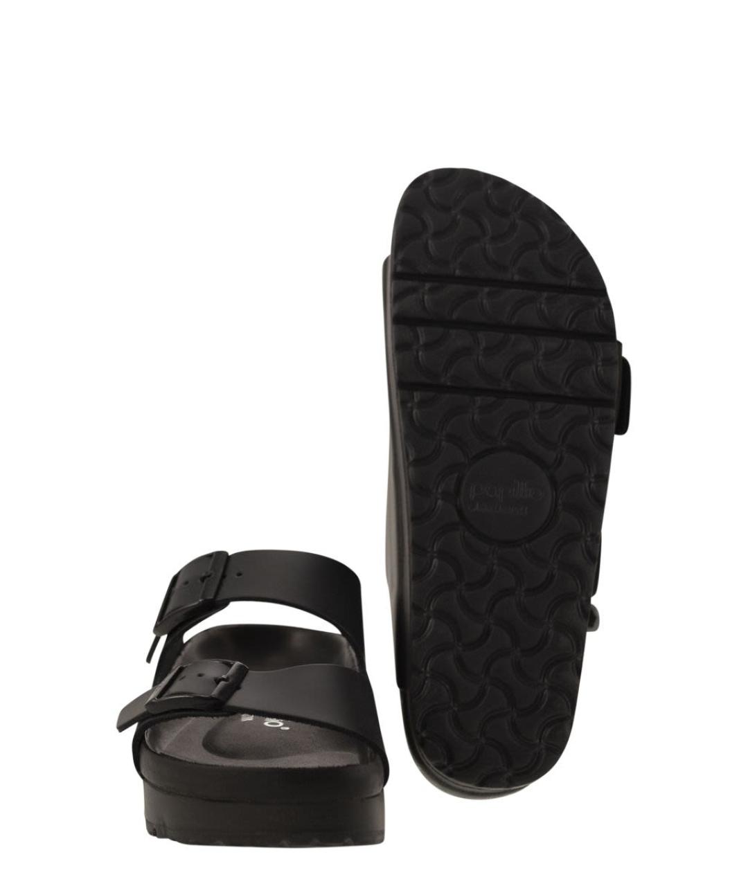 BIRKENSTOCK Черные кожаные сандалии, фото 5