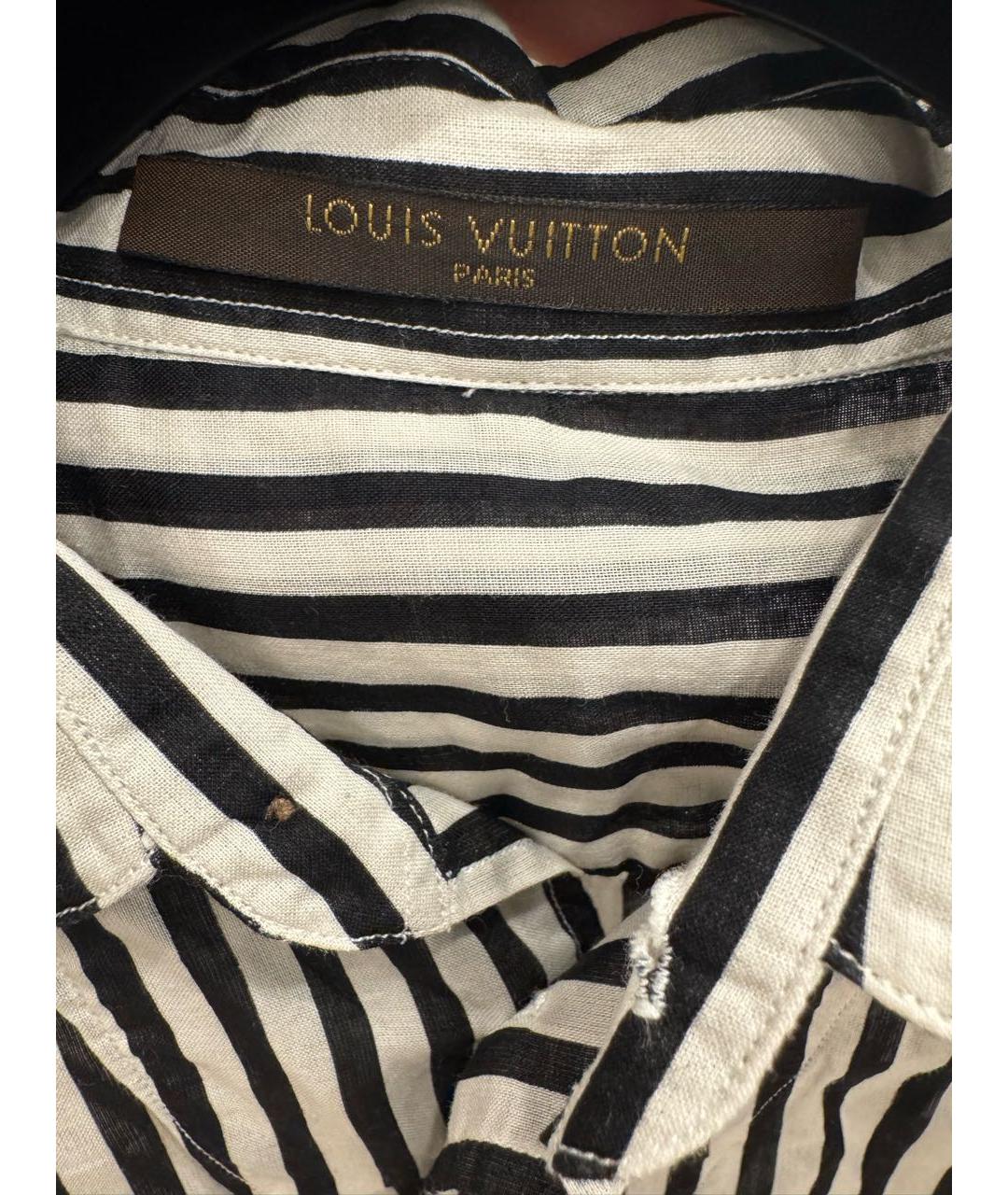 LOUIS VUITTON Черная хлопковая кэжуал рубашка, фото 3