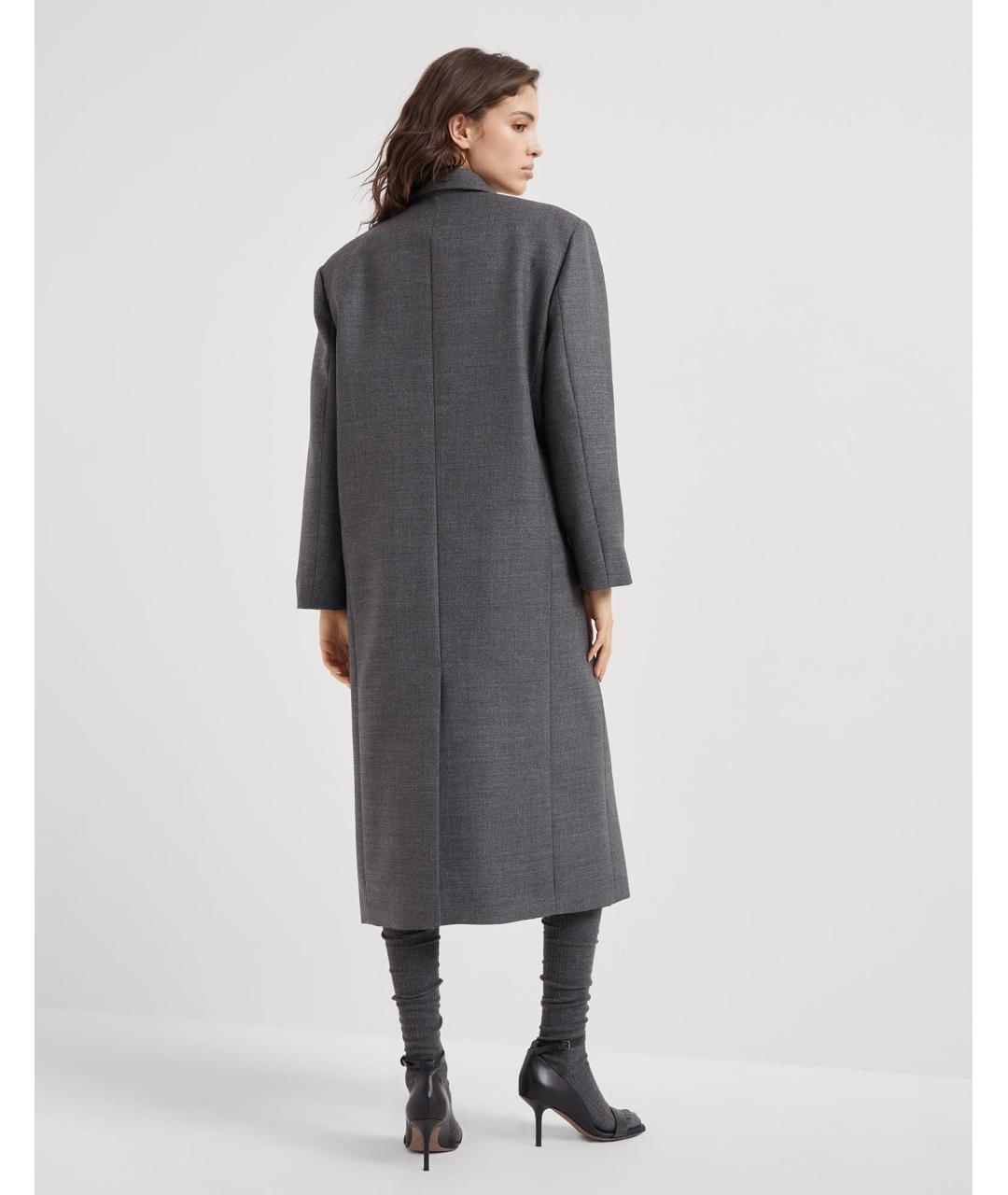 BRUNELLO CUCINELLI Антрацитовая шерстяная куртка, фото 6