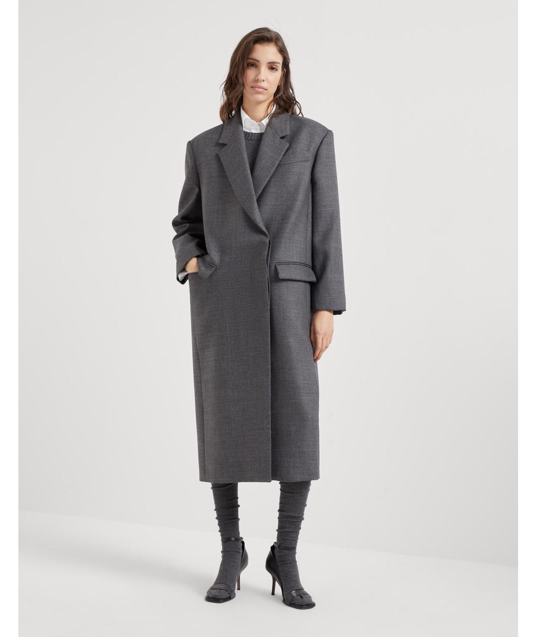 BRUNELLO CUCINELLI Антрацитовая шерстяная куртка, фото 5