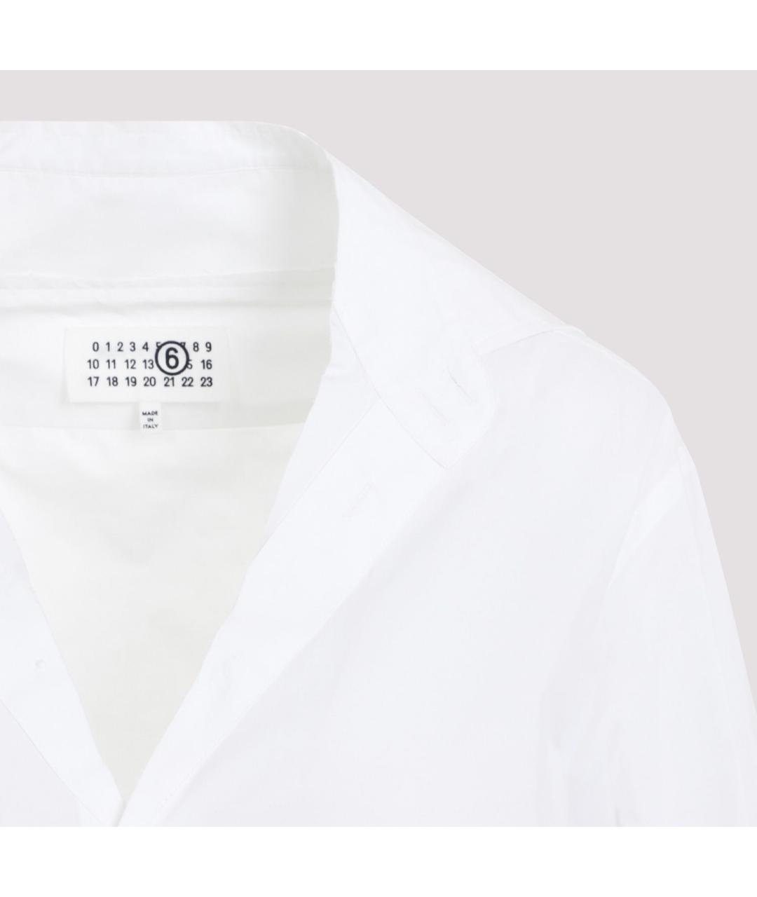 MAISON MARGIELA Белая хлопковая рубашка, фото 4