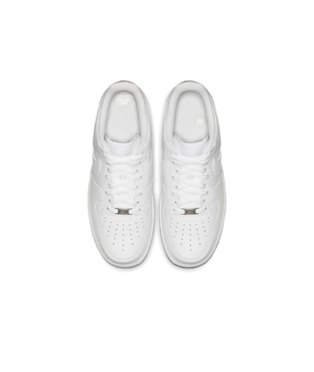 NIKE Белые кожаные кроссовки, фото 4